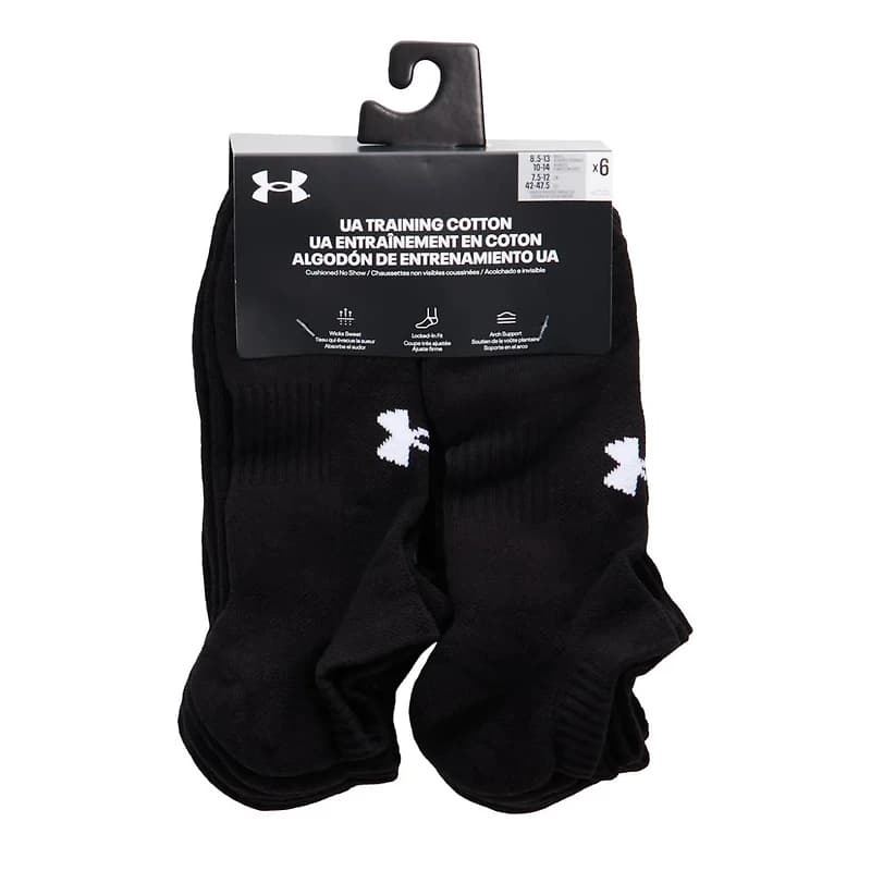 Men's Training 6PK No Show Socks