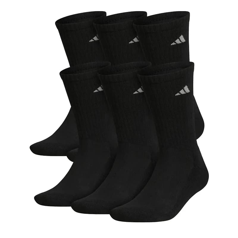 Men's Cushioned Crew Sock - 6 Pack