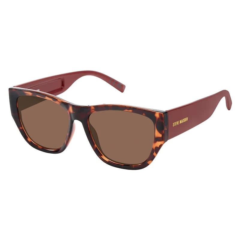 Women's Enamel Brow Cat‑Eye Metal Sunglasses